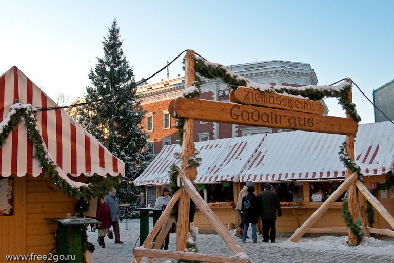 Рождественский базар - Рига, Латвия. фото