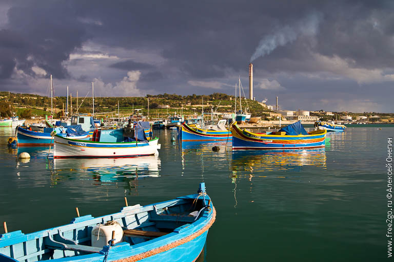Рыбацкая деревня Марсашлокк - Мальта фото