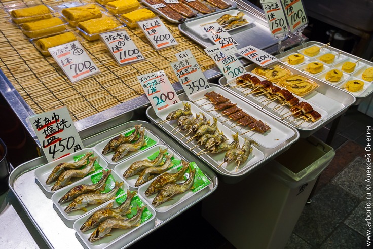 Рынок Нисики в Киото фото