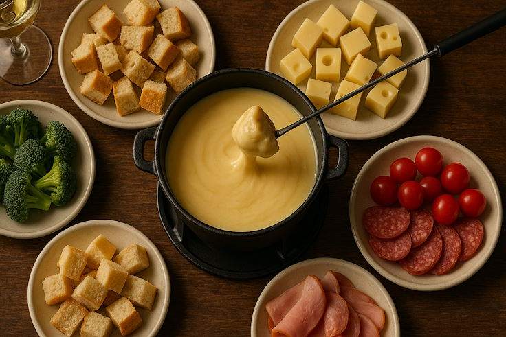 Классическое фондю Продукты для сырного фондю