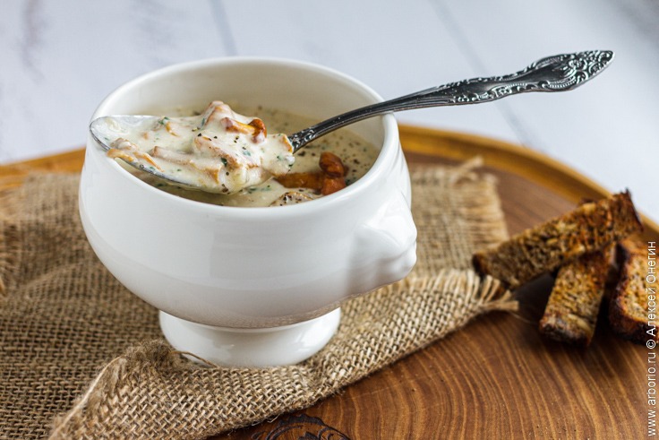 Рецепт грибного супа из свежих лисичек