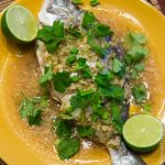 Рыба на пару на тайский манер