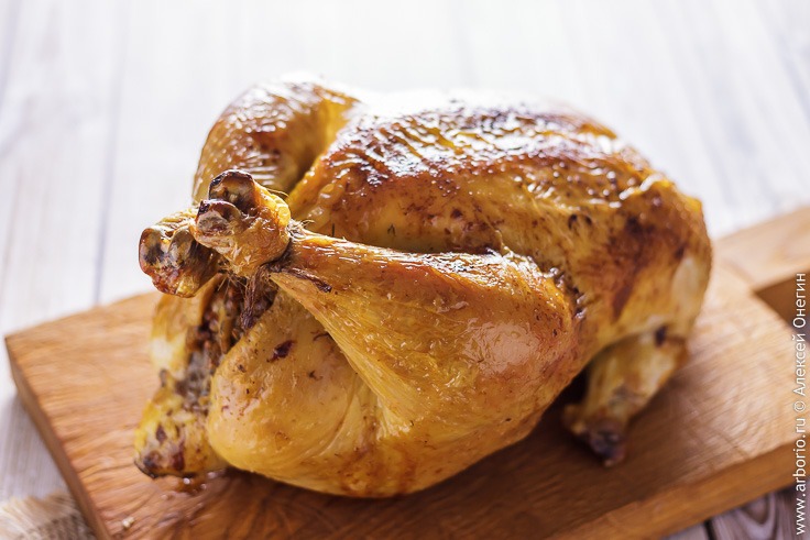 Рецепт курицы, фаршированной гречкой, в духовке