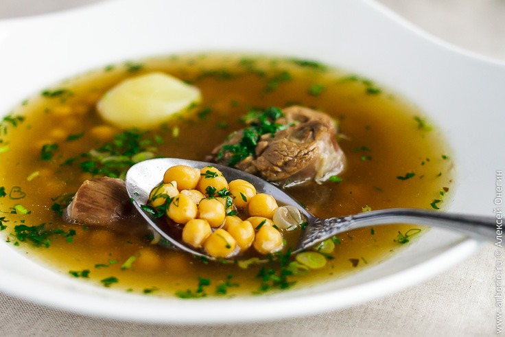 Рецепт вкусного супа из баранины с нутом