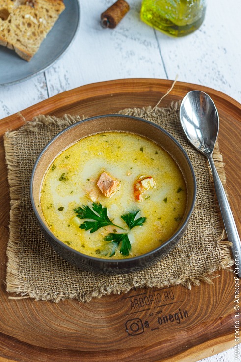 Как приготовить рецепт Крем-суп из лосося