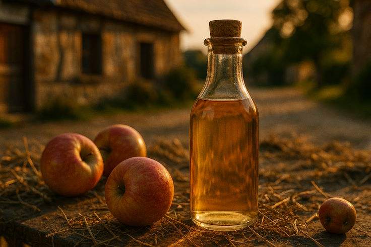Яблочный уксус в бутылке - простая замена винного уксуса